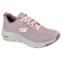 Sapatilhas Skechers Arch Fit - Comfy Wav Mulher Malha malva/Rosa e guarnição azul