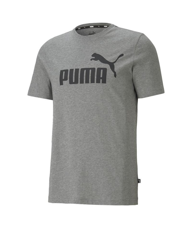 Camiseta Homem Puma Ess Logo Cinzento