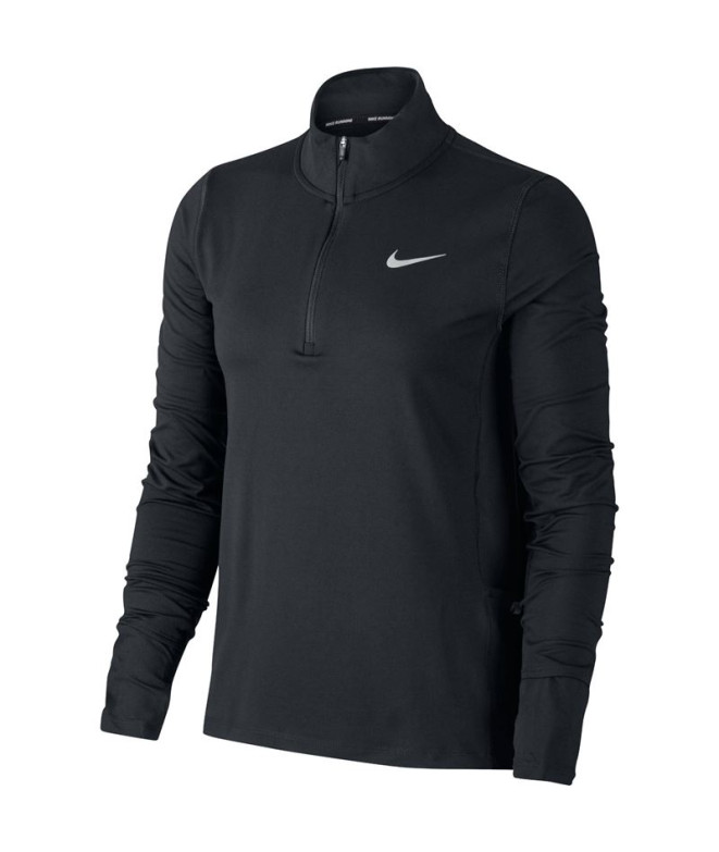 Camiseta running Nike Mulher Manga comprida...