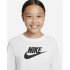 Camiseta Nike Menina Roupa desportiva de manga comprida WH