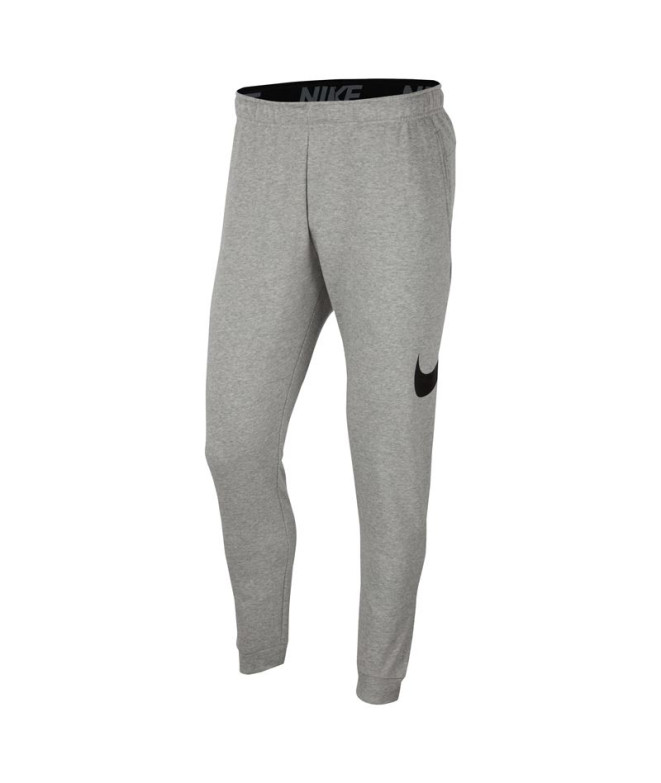 Calça fitness Nike Homem de Dri-FIT Cinzento