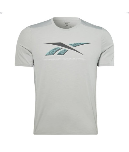T-shirt de fitness Reebok Activchill Graphic Man Cinzento