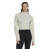 Casaco de ioga adidas Aeroready Studio Bege Casaco de ioga para mulher