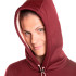 Moletom com capuz vermelho de montanha Trangoworld Poppi Mulher