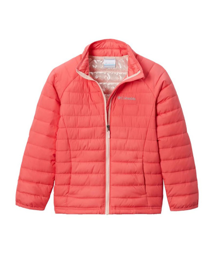 Casaco Powder Lite™ para rapariga da Columbia Rosa