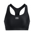 Sutiã esportivo Under Armour heatGear Mid preto Mulher