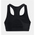 Sutiã esportivo Under Armour heatGear Mid preto Mulher