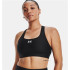 Sutiã esportivo Under Armour heatGear Mid preto Mulher