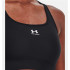 Sutiã esportivo Under Armour heatGear Mid preto Mulher