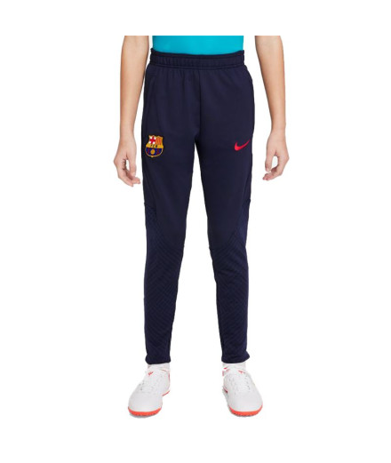 Calça futebol Nike do FC Barcelona Strike azul Infantil