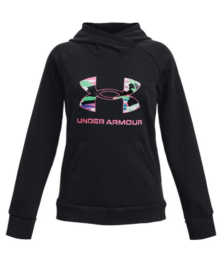 Sweatshirt Under Armour Rival Fleece Big Logo Girl's Preto