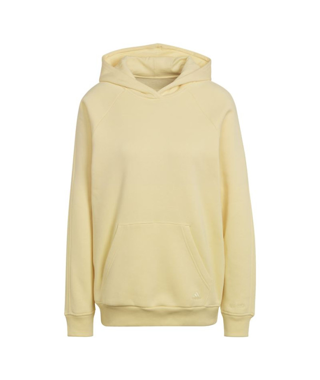 Moletom adidas ALL SZN Fleece Boyfriend amarelo...