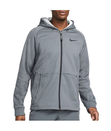 Casaco fitness Nike de Pro Therma-Fit cinzento Homem