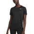Camiseta running Nike de Dri-FIT preto Mulher