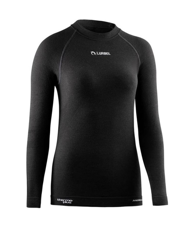Camiseta de trail Lurbel Merino preto Mulher