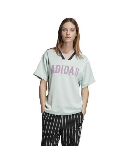 Camiseta adidas Namorado azul Mulher