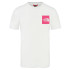 T-shirt The North Face Homem branco/rosa fino