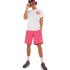 T-shirt The North Face Homem branco/rosa fino