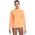 Moletom trail Nike de laranja Dri-FIT Mulher