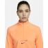 Moletom trail Nike de laranja Dri-FIT Mulher