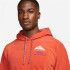 Moletom trail Nike de laranja de Mount Blanc Homem