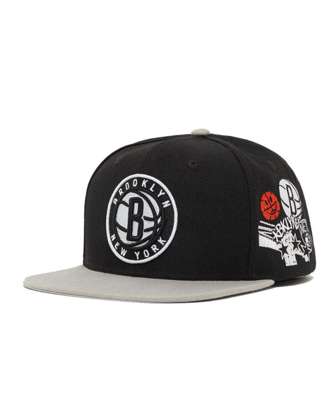 Boné basquetebol de Mitchell & Ness Brooklyn...