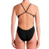 Fato de banho de Natação Nike One Piece com recorte Mulher Preto