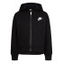 Casaco Nike Fecho de correr preto Menina