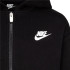 Casaco Nike Fecho de correr preto Menina