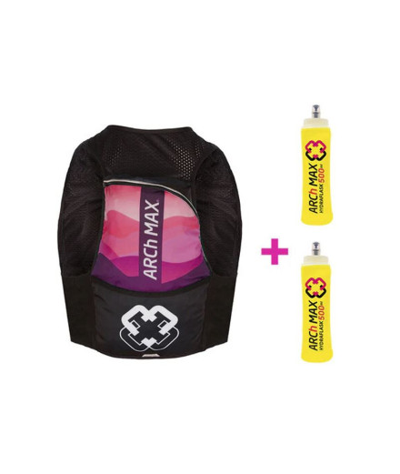 Colete de running Arch Max Hydration 12L 2SF500ml rosa