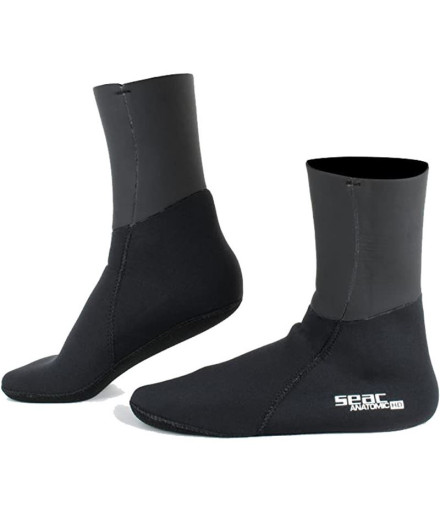 Meias mergulho da Seac Anatomic HD preto