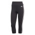 Collants Running adidas Train Essentials 3-Stripes Preto para mulher