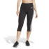Collants Running adidas Train Essentials 3-Stripes Preto para mulher