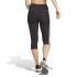 Collants Running adidas Train Essentials 3-Stripes Preto para mulher