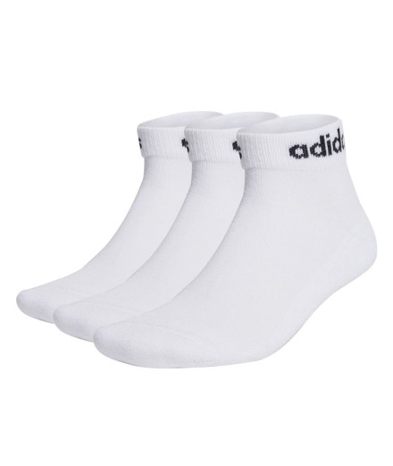 Meias adidas Linear Cushioned 3P Branco
