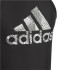 Fato de banho adidas Fato de banho preto com logótipo grande para menina