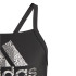 Fato de banho adidas Fato de banho preto com logótipo grande para menina