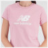 Camiseta New Balance Essenciais cor-de-rosa Mulher