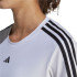 T-Shirt de fitness adidas Essentials 3-Stripes para mulher Branco