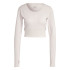 T-shirt Yoga e Pilates adidas Studio Cinzento Mulher