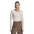T-shirt Yoga e Pilates adidas Studio Cinzento Mulher