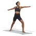 Leggings de ioga adidas Studio Aeroknit Preto Leggings de ioga para mulher