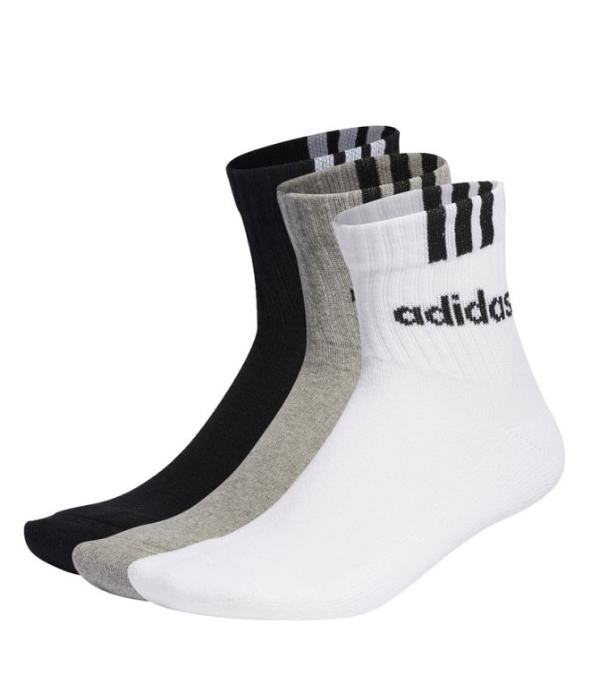Meias adidas Linear Quarter White