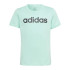 T-shirt adidas Logótipo linear Verde T-shirt de menina