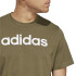 Camiseta adidas Essentials Linear Verde Homem