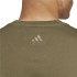 Camiseta adidas Essentials Linear Verde Homem