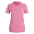 Camiseta adidas 3S cor-de-rosa Mulher