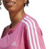 Camiseta adidas 3S cor-de-rosa Mulher
