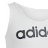 T-shirt adidas T-shirt branca linear para rapariga