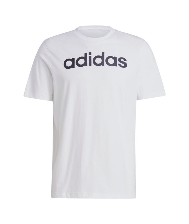 Camiseta adidas Essentials Linear Logo Branco...
